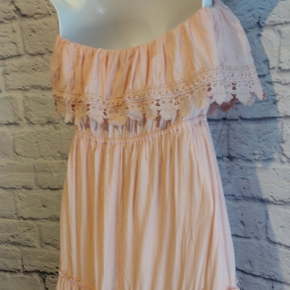 Summer Chic Pink Strapless Dress - Picture 4 of 9